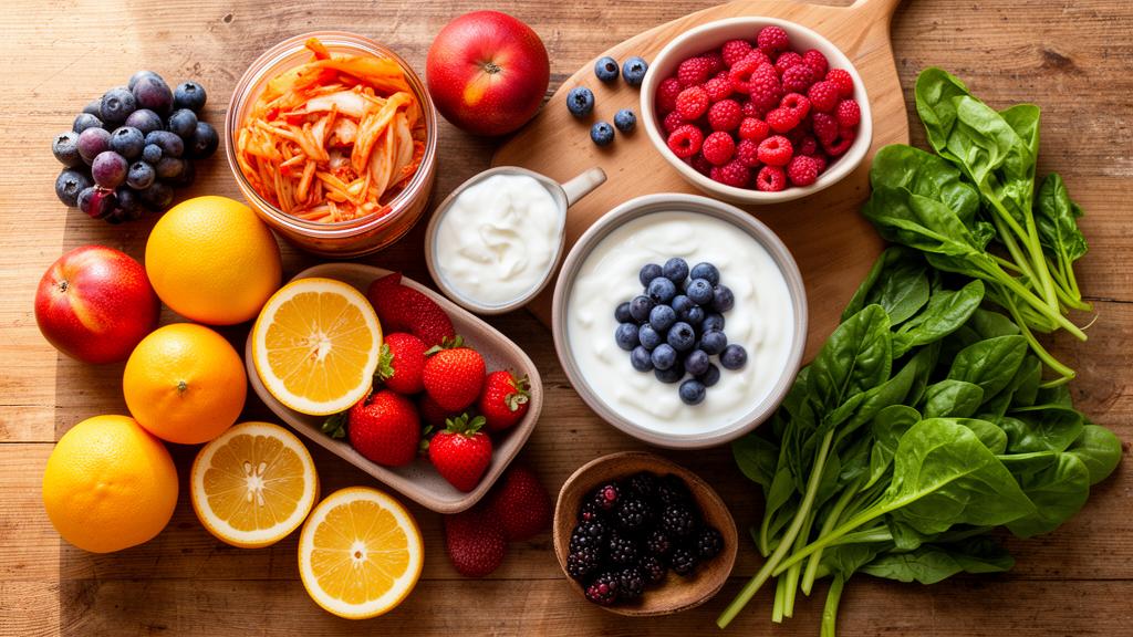 Gut health gummies next to a bowl of fresh fruit