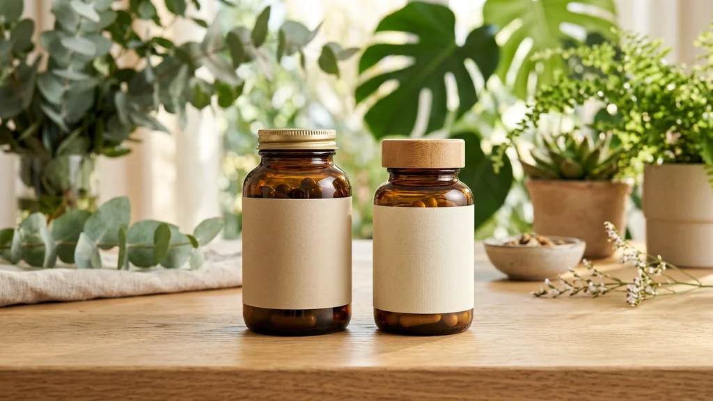 Two jars of probiotic gummies labelled single strain and multi strain